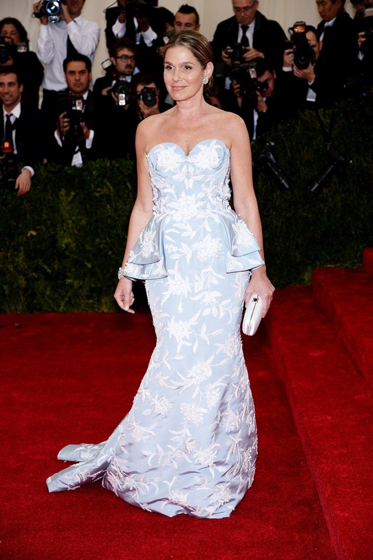 Aerin Lauder in a custom Oscar de la Renta