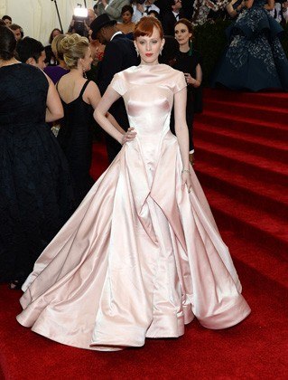 Karen Elson in Zac Posen