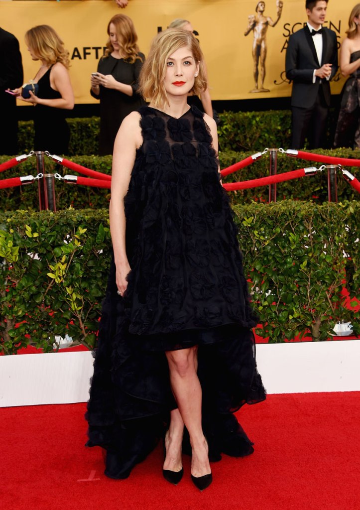 Rosamund Pike in Dior Haute Couture