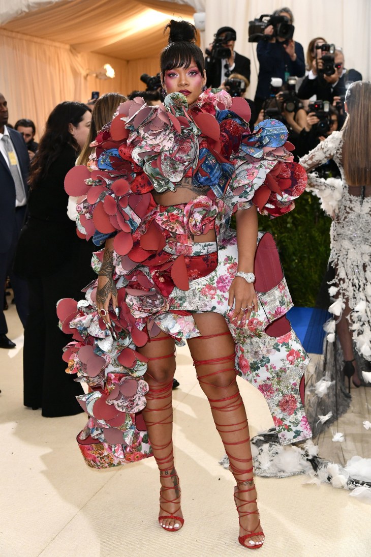 Rihanna in a Comme des Garçons dress