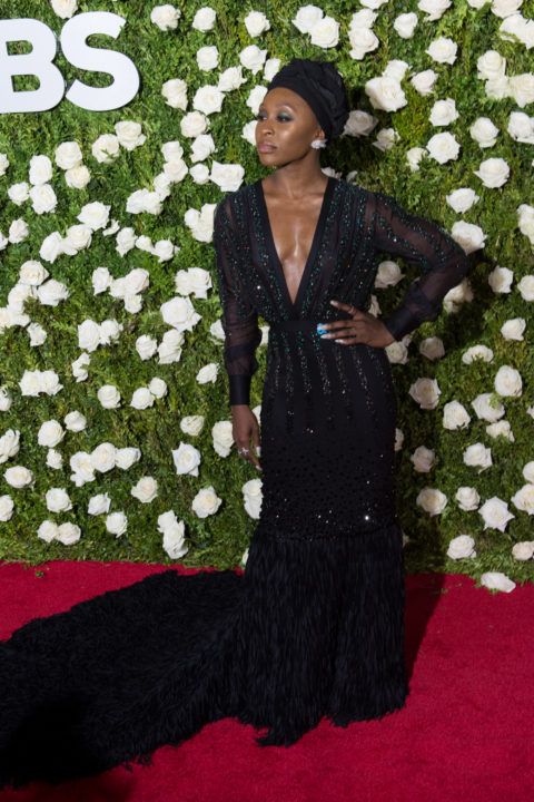 Cynthia Erivo in a Chris Gelinas gown