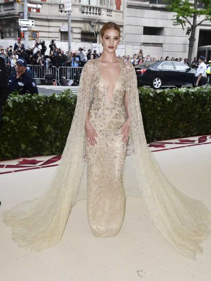 Rosie Huntington-Whiteley in custom Ralph Lauren Collection